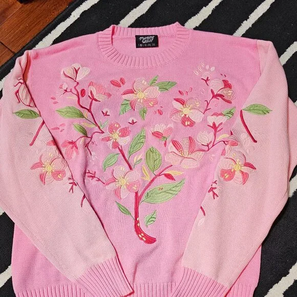 Morningwitch Morning Witch Sakura Cherry Blossom Sweater - Picture 3 of 9